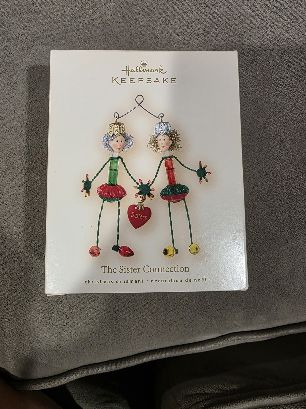 Hallmark Keepsake 'The Sister Connection' Ornament - Red, Green, Gold, Silver